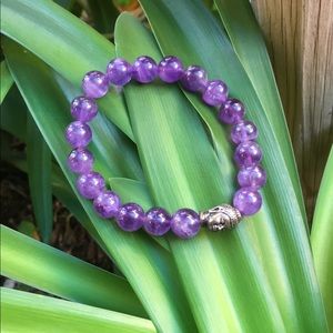 Amethyst Bead Bracelet